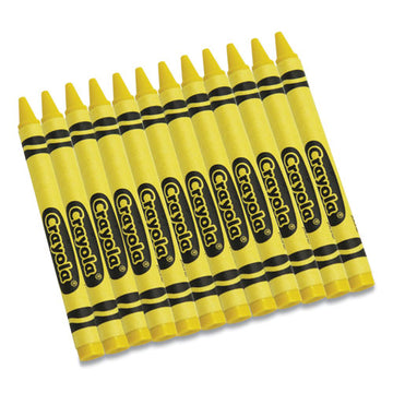 Crayola® Bulk Crayons, Yellow, 12-box freeshipping - TVN Wholesale